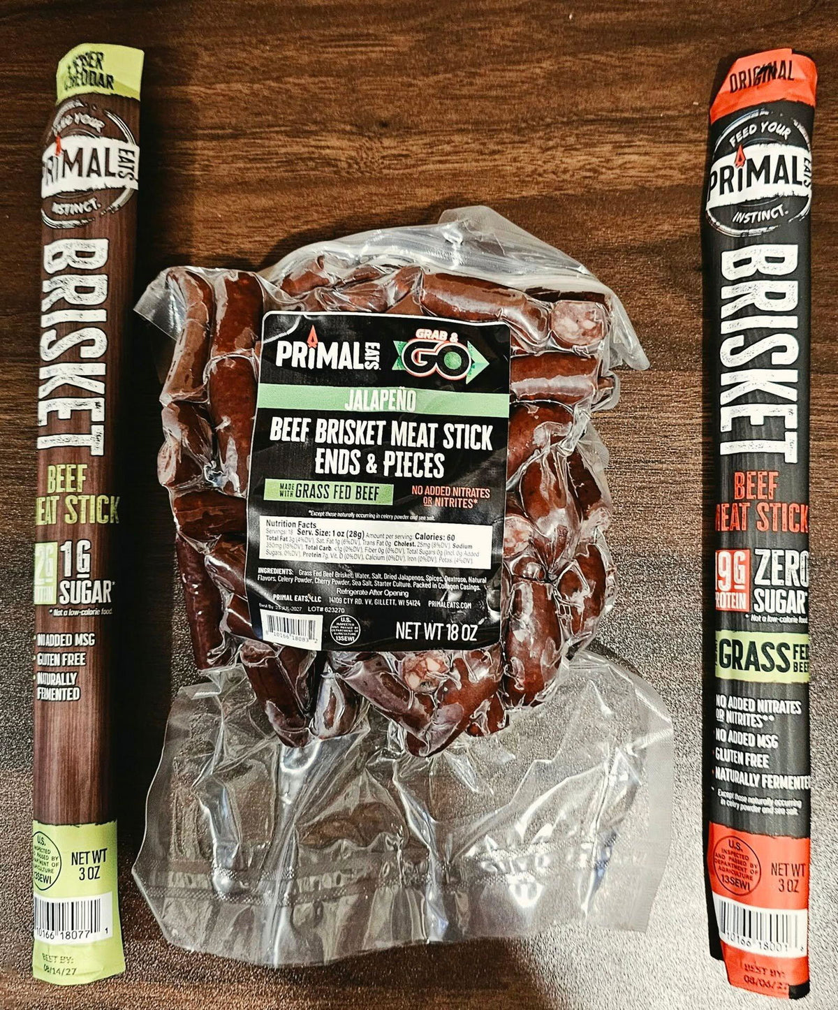 Customer photo of Primal Eats Brisket meat sticks (JBGD review)