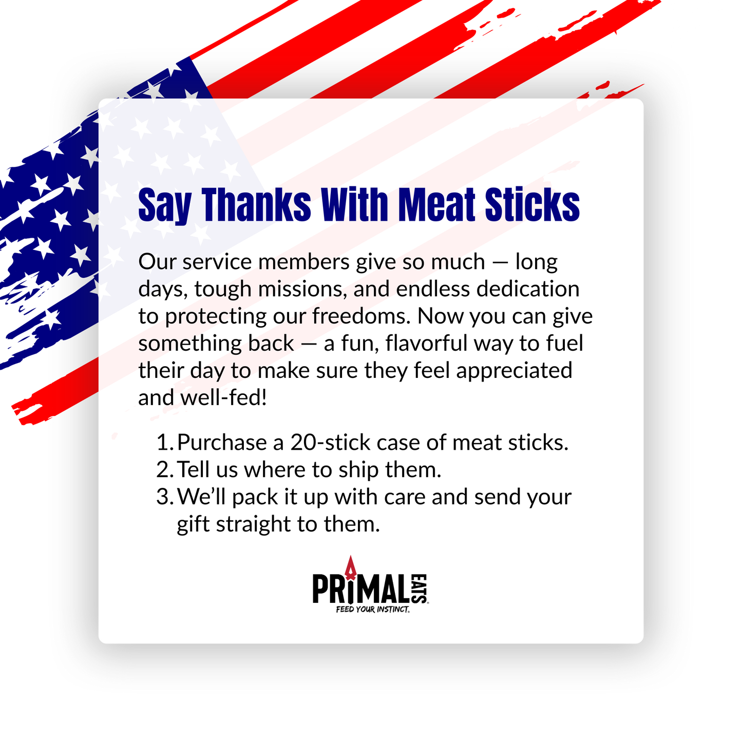 Operation: Snack Drop — Say Thanks With Brisket! 🇺🇸