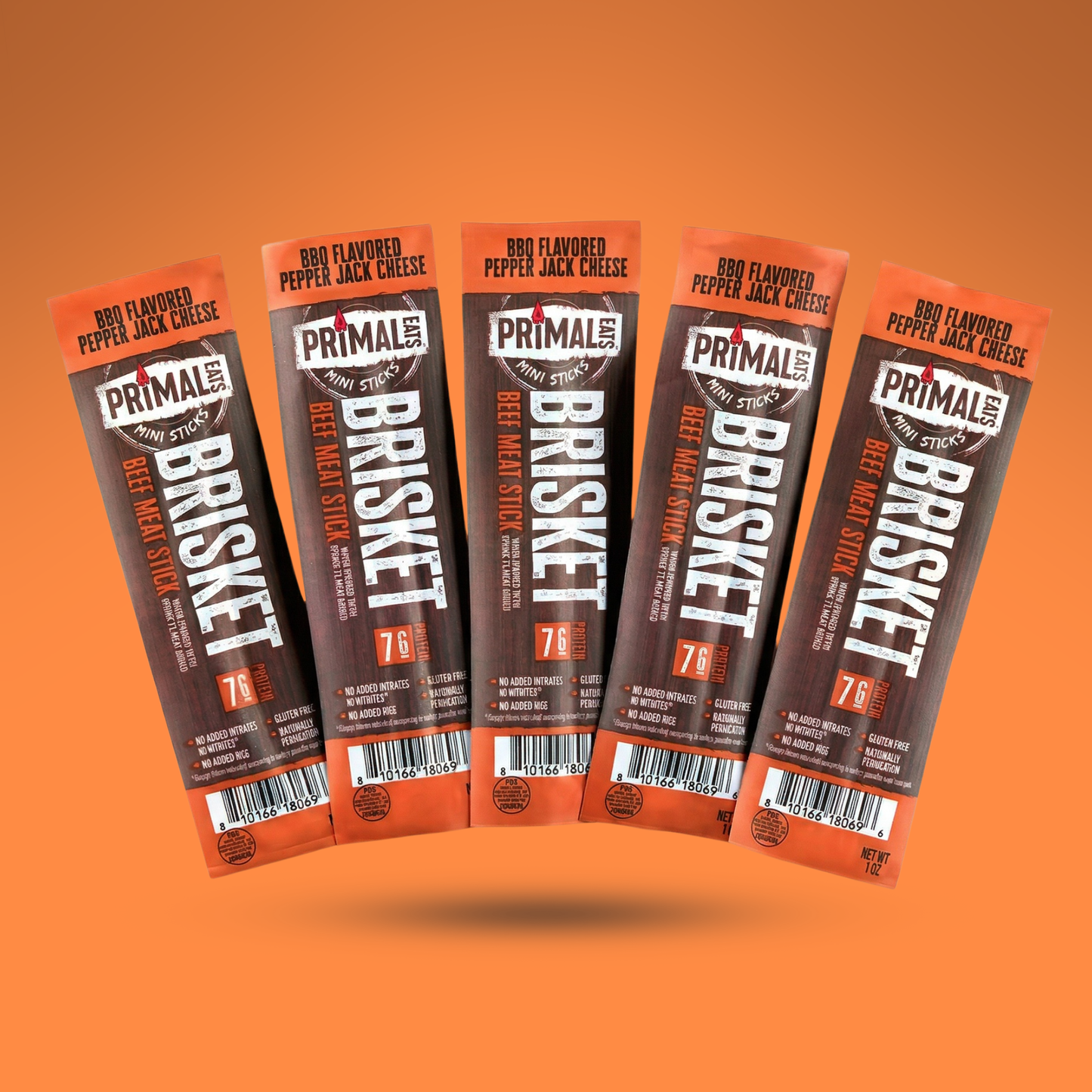 BBQ Pepper Jack 1oz Brisket Meat Sticks