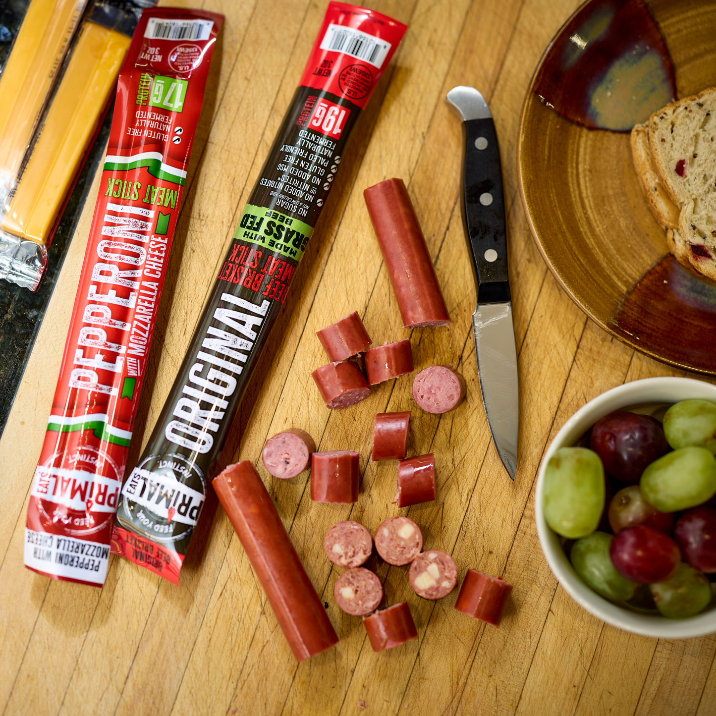 Original Grass-Fed 3oz Beef Brisket Meat Sticks